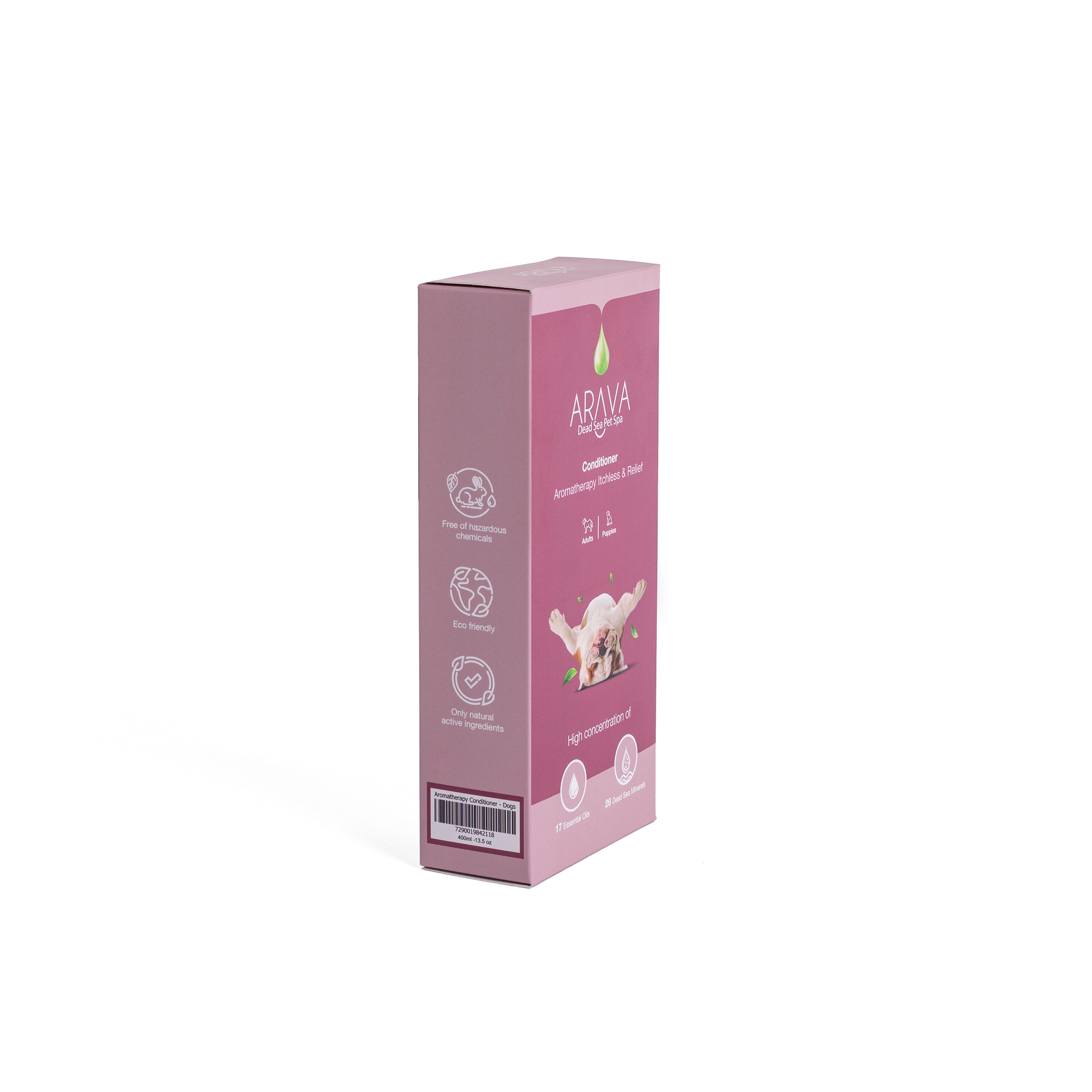 Therapeutic conditioner for dogs with dry or wounded skin from Arava