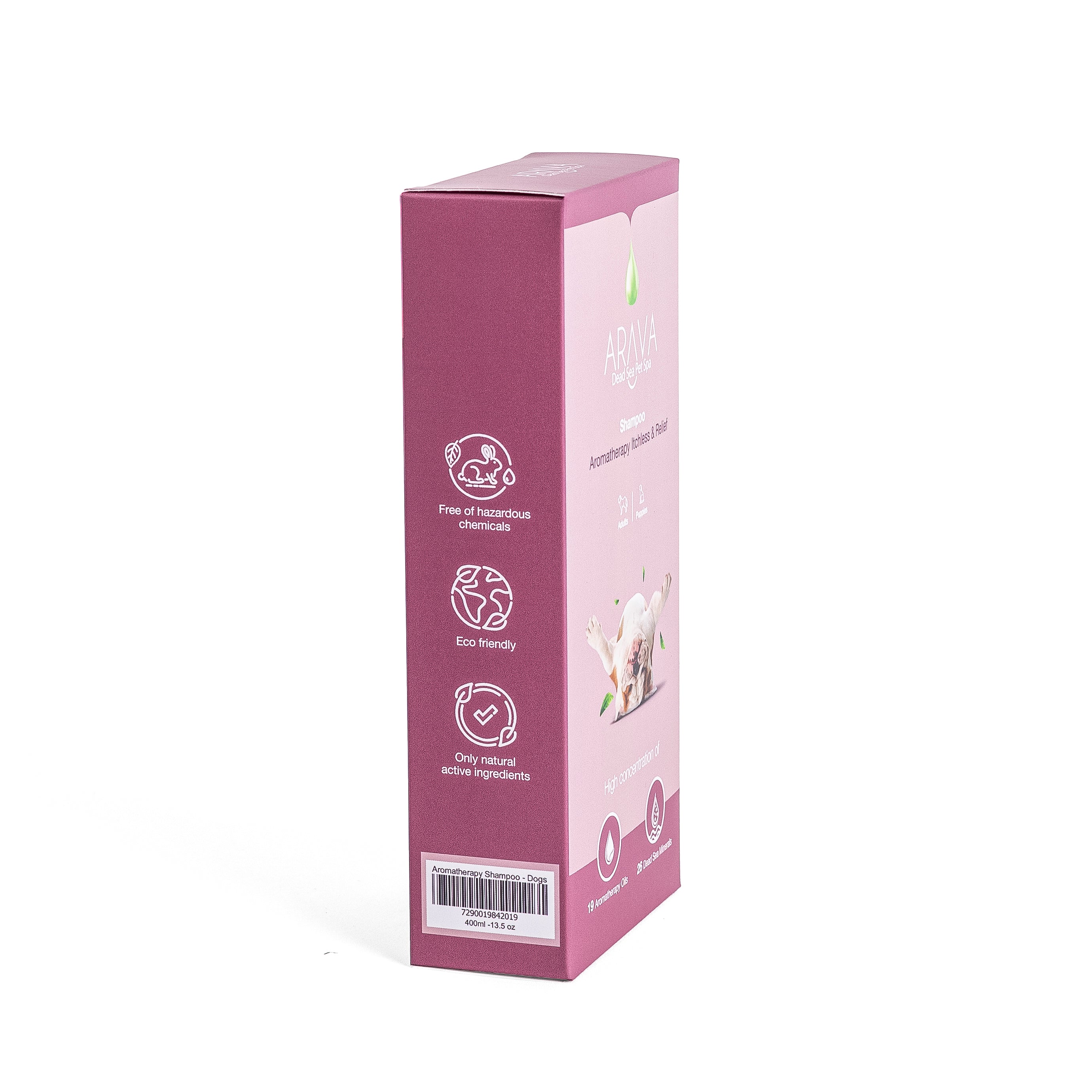 Therapeutic shampoo for dogs with dry or wounded skin by Arava