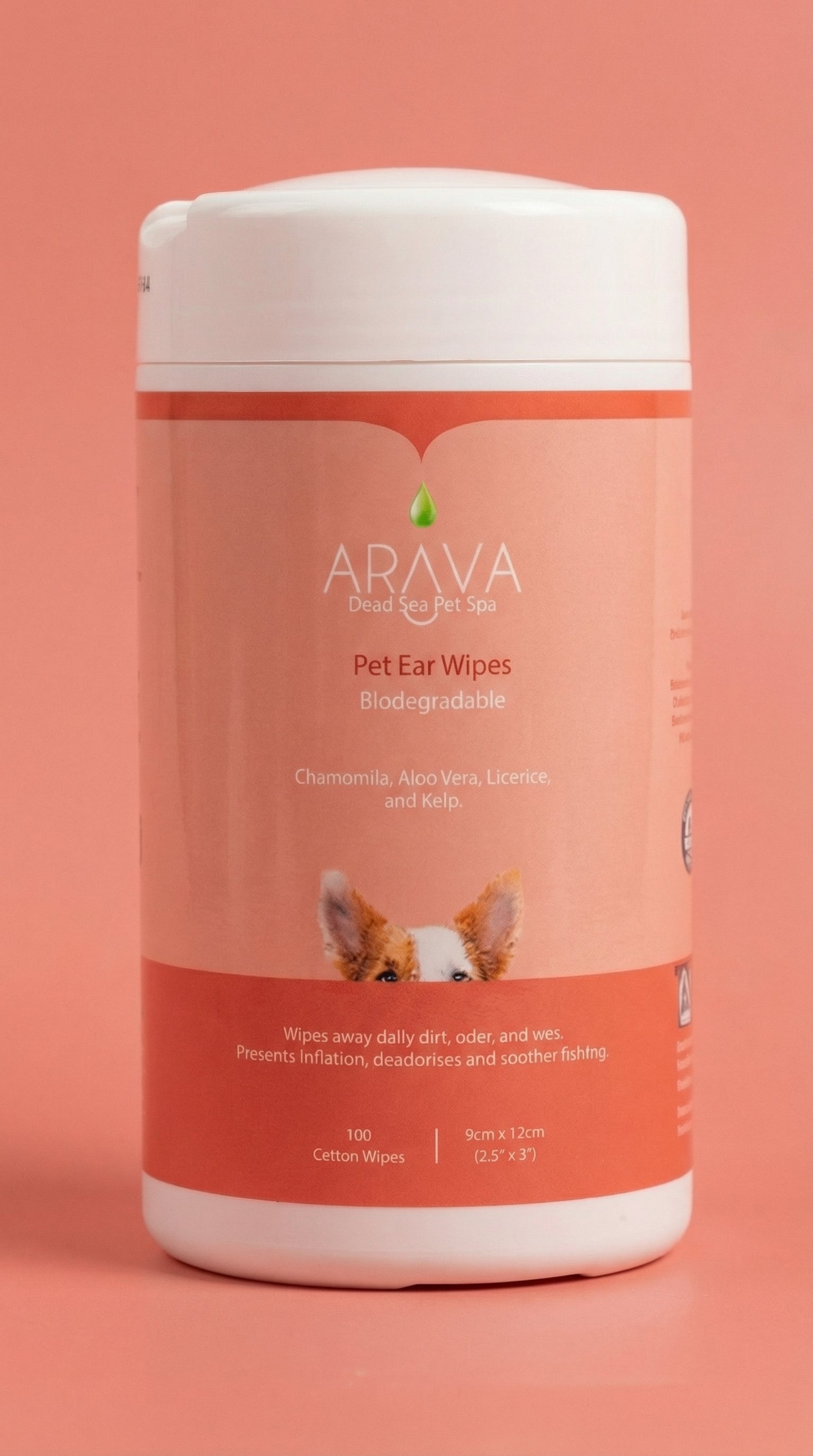 Pet Wipes for Dogs and Cats for Ear Cleaning by Arava
