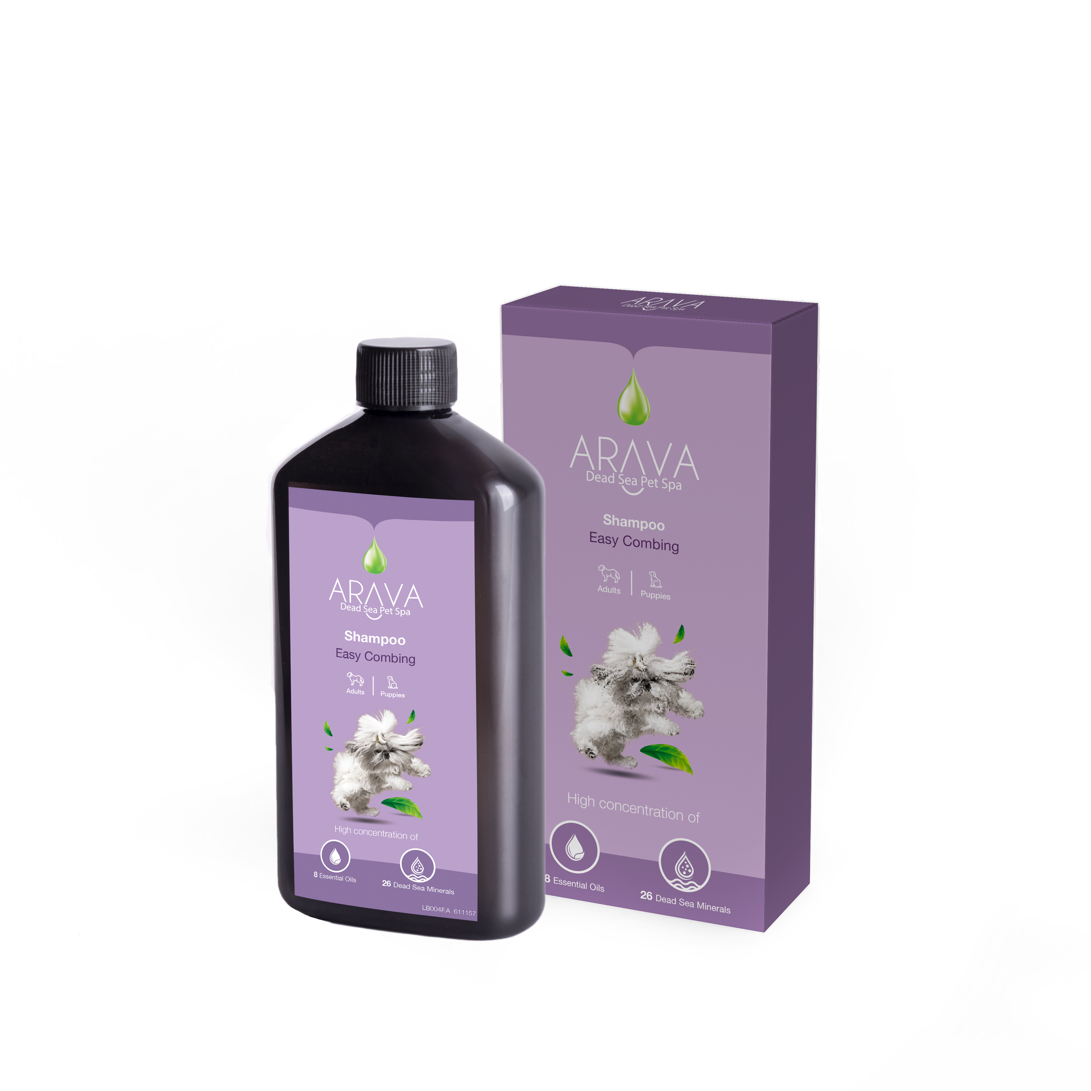 Shampoo for dogs with difficult-to-comb fur