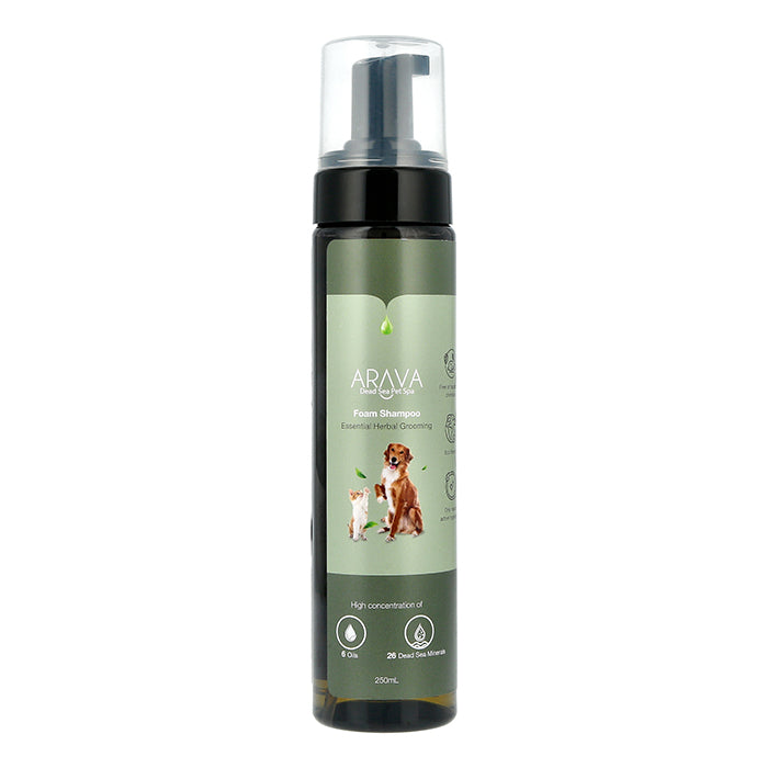 Arava No-Rinse Dry Foaming Shampoo for Dogs and Cats