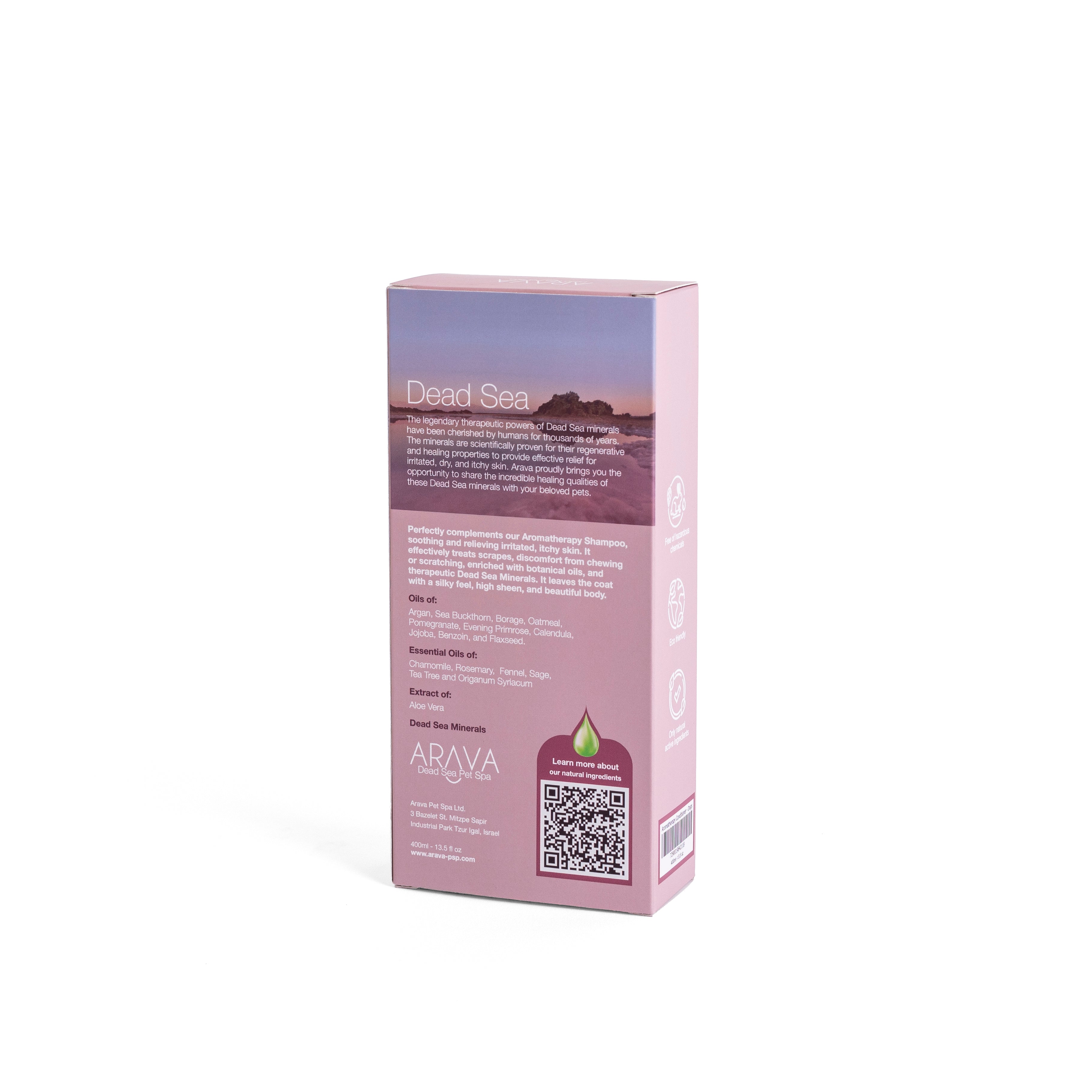 Therapeutic conditioner for dogs with dry or wounded skin from Arava