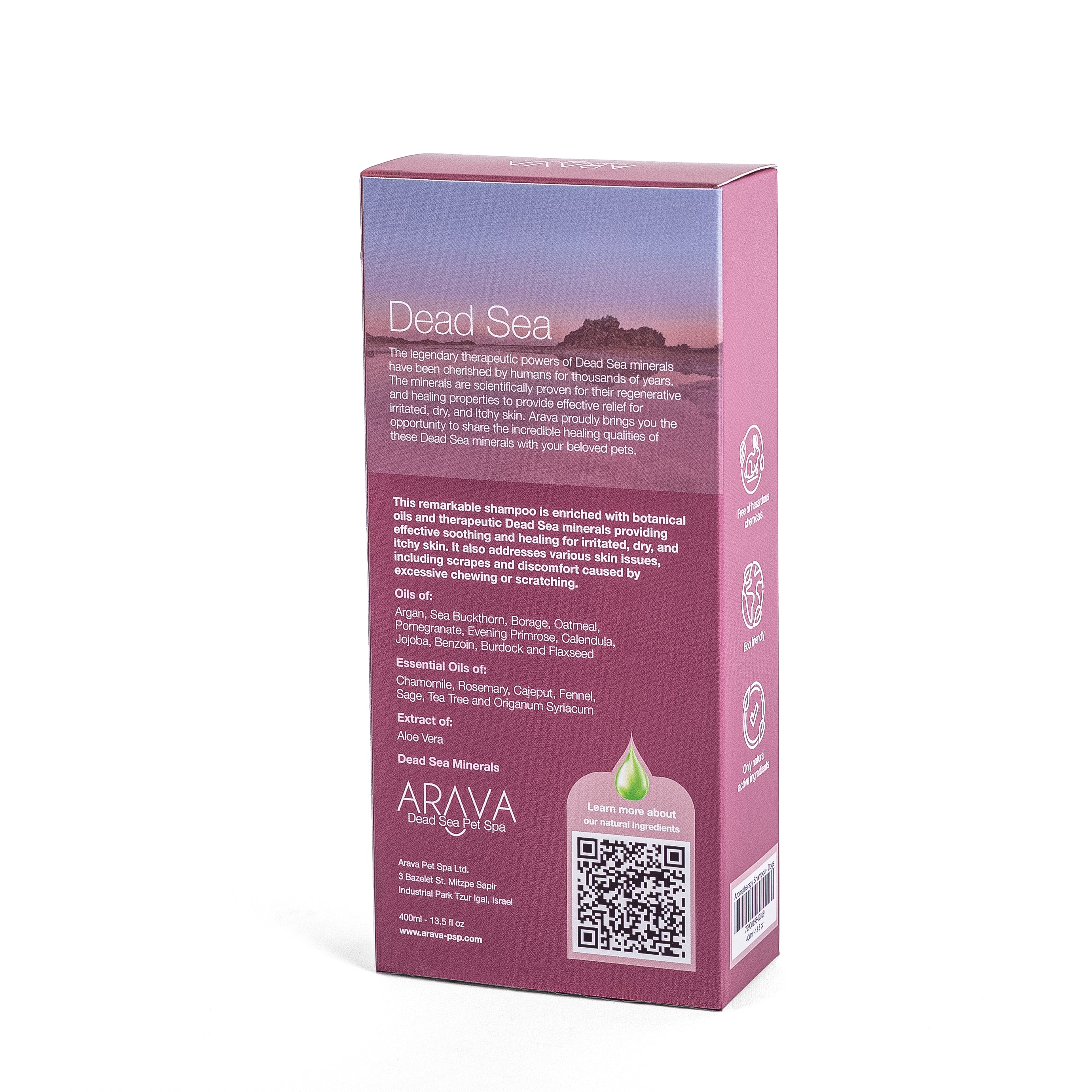Therapeutic shampoo for dogs with dry or wounded skin by Arava