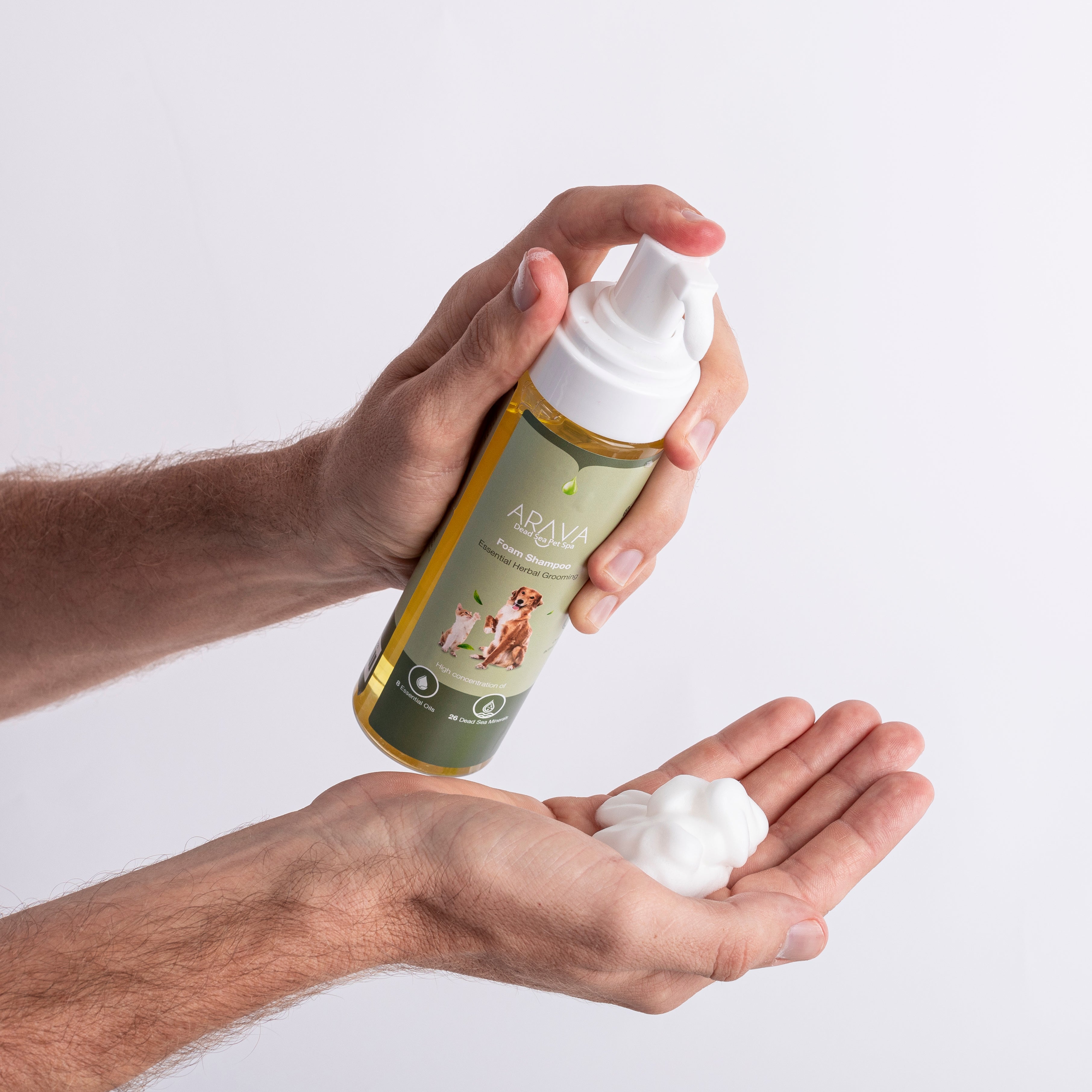 Arava No-Rinse Dry Foaming Shampoo for Dogs and Cats